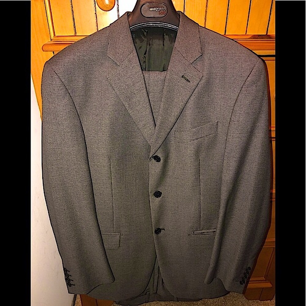 Marzotto Italian 2pc Suit (Gray) - 40R